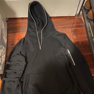 Kanye West Yeezy like oversized black hoodie size large